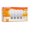 Sylvania 73888 General-Purpose LED Bulb, A19 Lamp, 60 W Equivalent, E26 Medium Lamp Base, Frosted, Warm White