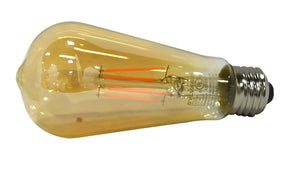 Sylvania 75353 Decorative Ultra LED Bulb, ST19 Lamp, 60 W Equivalent, E26 Medium Lamp Base, Dimmable, Clear