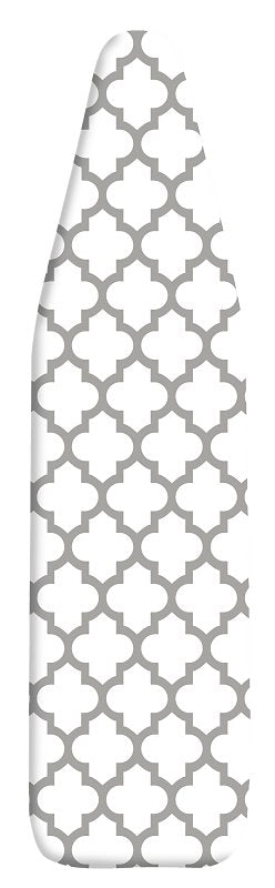 Whitmor 6880-833-MEDFGRY Ironing Board Cover and Pad, 54 in L, 15 in W, Fiber, Medallion Gray