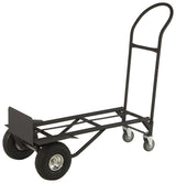 ProSource YY-600-2 Hand Truck, 14 in W Toe Plate, 7-3/4 in D Toe Plate, 800 lb Horizontal, 400 lb Vertical, Black