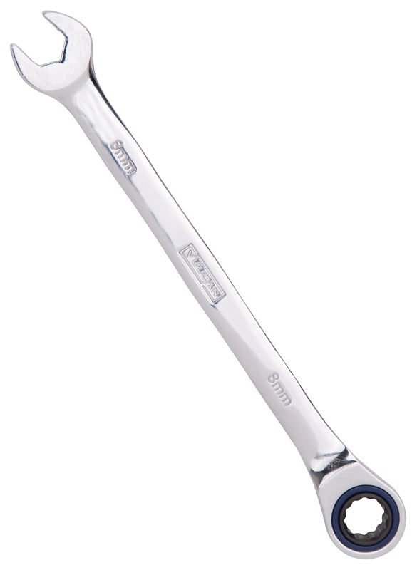 Vulcan PG8MM Combination Wrench, Metric, 8 mm Head, Chrome Vanadium Steel, Polished Mirror