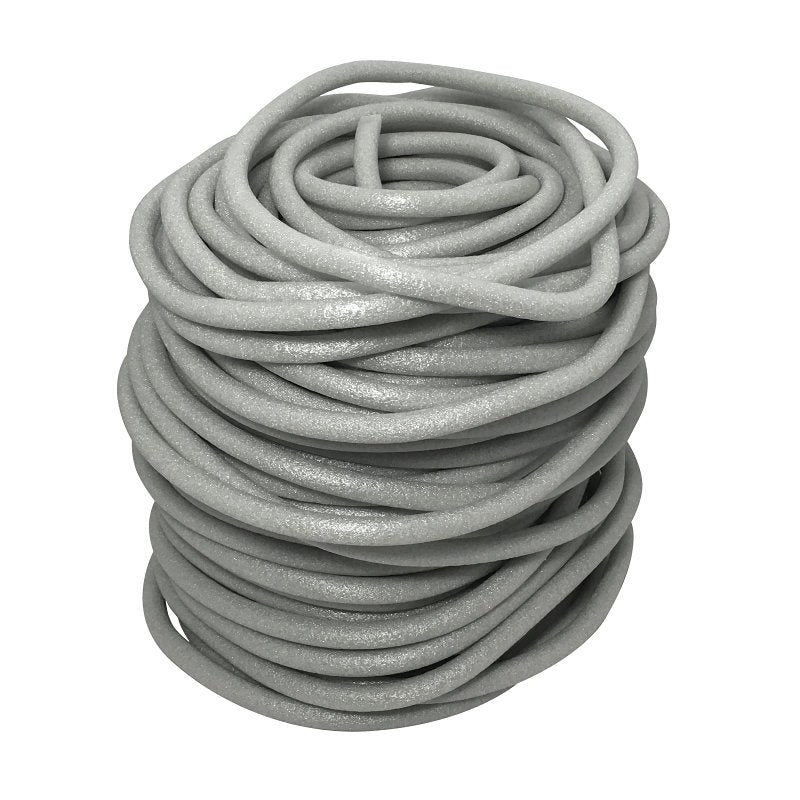 Frost King C22CP Caulk Saver Tape, 1/2 in W, 250 ft L, Poly Foam, Gray