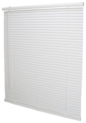 Simple Spaces PVCMB-5A Blind, 64 in L, 30 in W, Vinyl, White