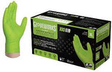 Gloveworks GWGN48100 Heavy-Duty Disposable Gloves, XL, Nitrile, Powder-Free, Green, 9-1/2 in L