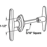 Prime-Line GD 52121 Garage Door Lock, Zinc, Zinc-Plated