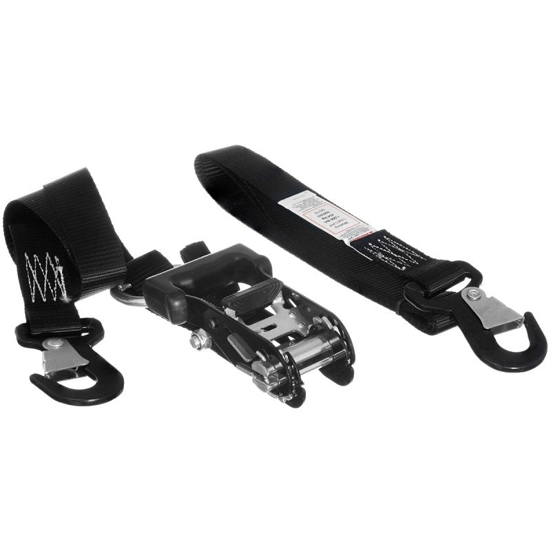 Keeper 05741 Tie-Down, 1-1/4 in W, 8 ft L, Polyester, Black, 1000 lb, Snap Hook End Fitting