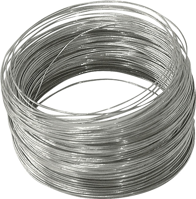 Hillman 50138 Utility Wire, 100 ft L, 28 ga Gauge, Steel, Galvanized