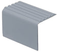 Shur-Trim FV4021GRY03 Drop Overlap Stair Nosing, 3 ft L, 1-7/8 in W, Vinyl, Gray