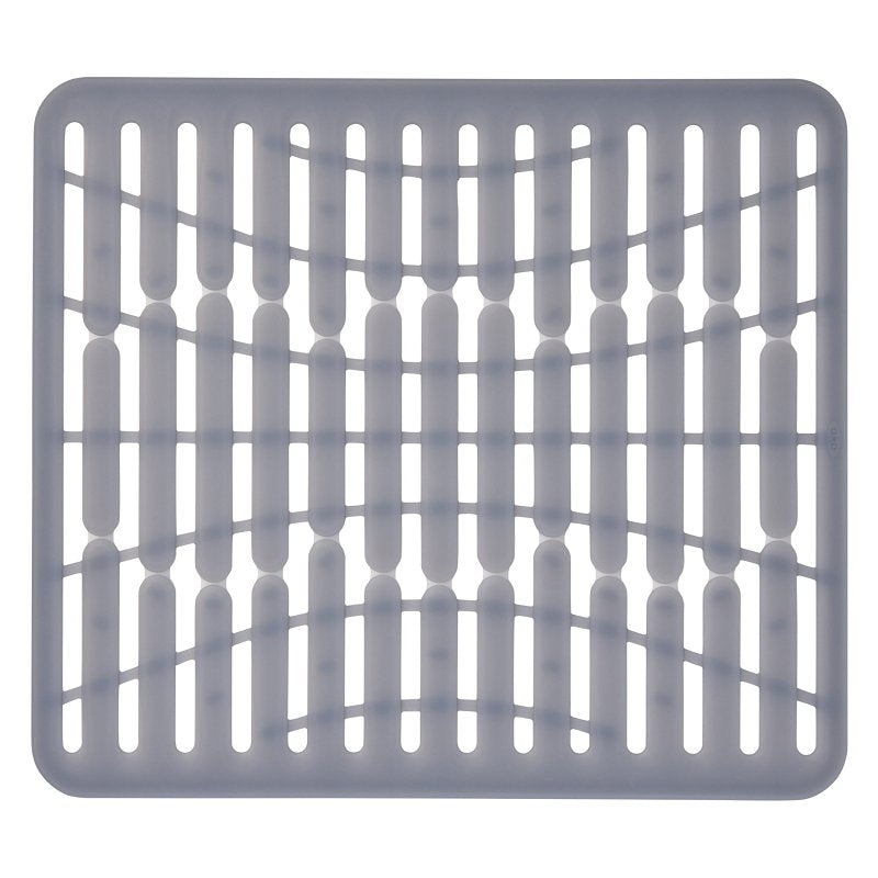 Good Grips 13138100 Sink Mat, 12-3/4 in L, 11-1/4 in W, 1/4 in Thick, Silicone, Gray, Pack of 6