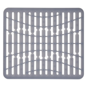 Good Grips 13138100 Sink Mat, 12-3/4 in L, 11-1/4 in W, 1/4 in Thick, Silicone, Gray, Pack of 6