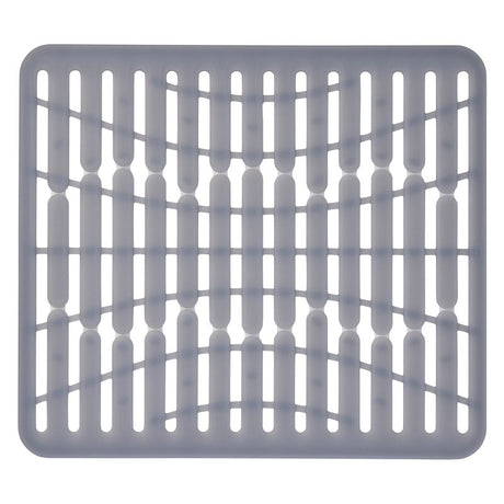 Good Grips 13138100 Sink Mat, 12-3/4 in L, 11-1/4 in W, 1/4 in Thick, Silicone, Gray, Pack of 6