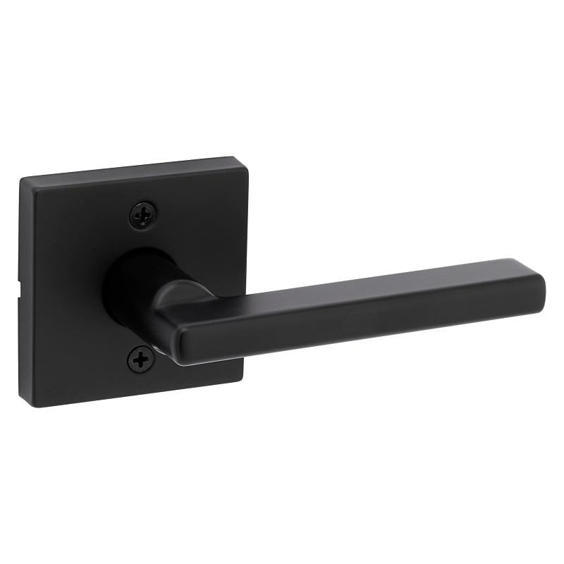 Kwikset Signature Series 720HFL SQT 514 CP Passage Lever, Matte Black, Zinc, Reversible Hand, ADA Compliant