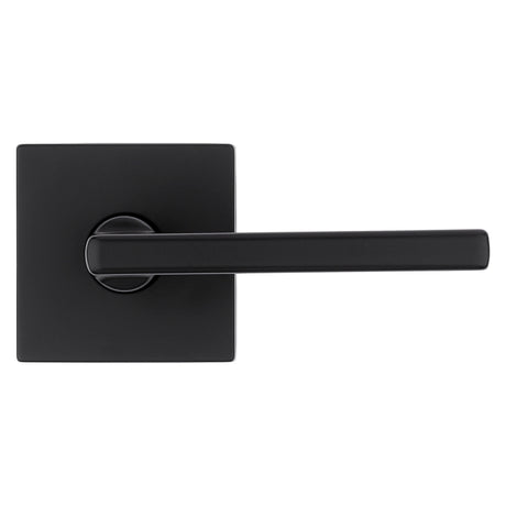 Kwikset Signature Series 720HFL SQT 514 CP Passage Lever, Matte Black, Zinc, Reversible Hand, ADA Compliant