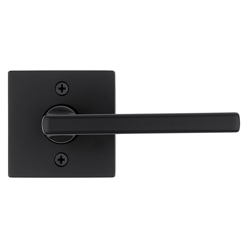 Kwikset Signature Series 720HFL SQT 514 CP Passage Lever, Matte Black, Zinc, Reversible Hand, ADA Compliant