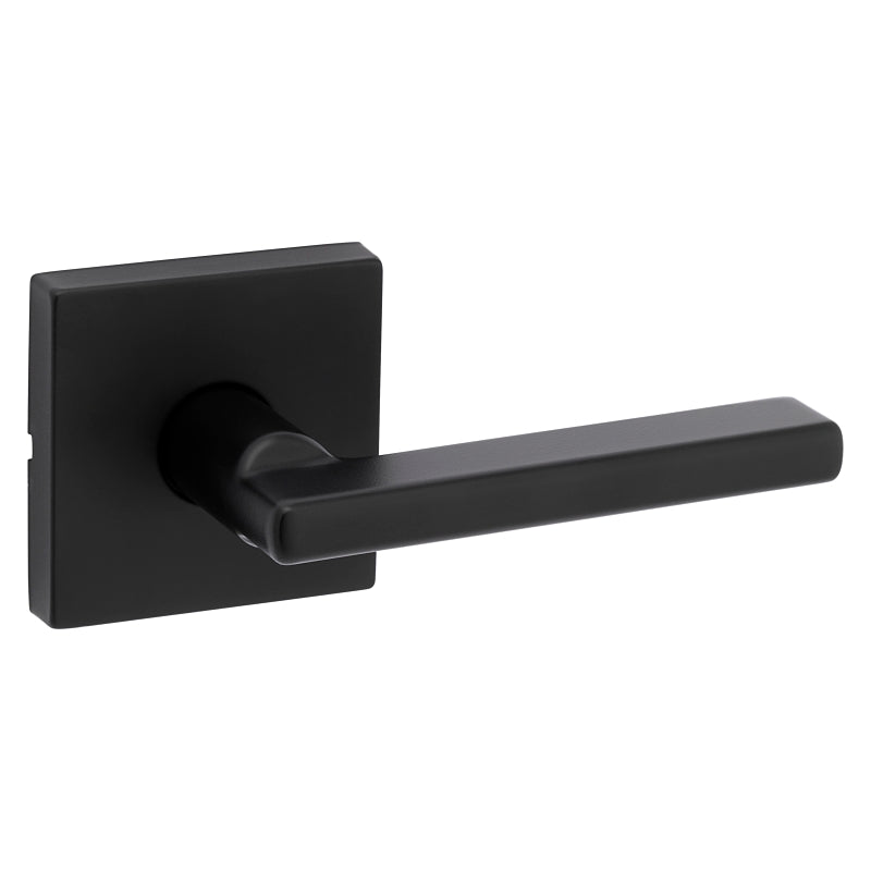 Kwikset Signature Series 720HFL SQT 514 CP Passage Lever, Matte Black, Zinc, Reversible Hand, ADA Compliant