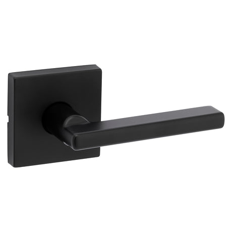 Kwikset Signature Series 720HFL SQT 514 CP Passage Lever, Matte Black, Zinc, Reversible Hand, ADA Compliant