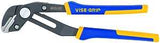 Irwin 4935096 Groove Lock Plier, 10 in OAL, 2-1/4 in Jaw Opening, Cushion-Grip Handle, Blue/Yellow Handle