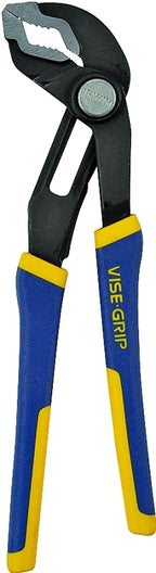 Irwin 4935351 Groove Lock Pliers, 6 in OAL, 1-1/8 in Jaw Opening, Blue/Yellow Handle, Cushion Grip Handle