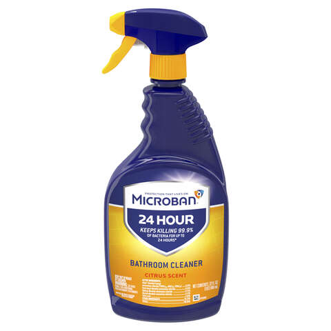 Microban Citrus Scent Bathroom Cleaner 32 oz 1 pk, Pack of 6