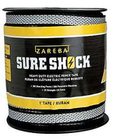 Zareba HDT500W1-Z Electric Fence Tape, Heavy-Duty, Polyethylene, White