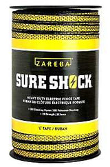 Zareba HDT656YH-Z Electric Fence Tape, Heavy-Duty, Polyethylene, Yellow