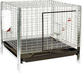 Pet Lodge RHCK1 Rabbit Hutch Kit, 24 in W, 24 in D, 16 in H, Steel, Galvanized