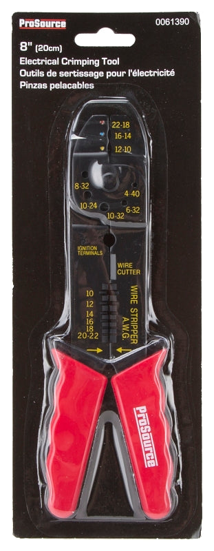 ProSource JL-SST-401183L Cable Crimper, 10 to 22 AWG Wire, 10 to 22 AWG Stripping, 10 to 22 AWG Cutting Capacity