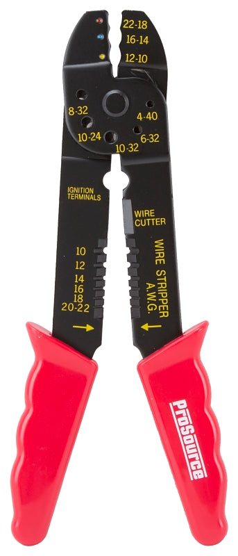 ProSource JL-SST-401183L Cable Crimper, 10 to 22 AWG Wire, 10 to 22 AWG Stripping, 10 to 22 AWG Cutting Capacity