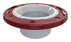 Oatey 43513 Closet Flange, 4.94 in ID x 7.02 in OD x 2.04 in W Dimensions, 3, 4 in Connection, PVC, White