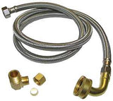 Plumb Pak PP23834 Dishwasher Connector, 3/8 in, Stainless Steel