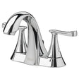 American Standard Chatfield Series 7413201.002 Bathroom Faucet, 1.2 gpm, 2-Handle, 3-Faucet Hole, Metal, Chrome-Plated