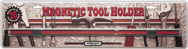 Magnet Source 07662 Magnetic Tool Holder, 20 lb Pull Force, 24 in L, 3/4 in W, 1-1/8 in H, Steel