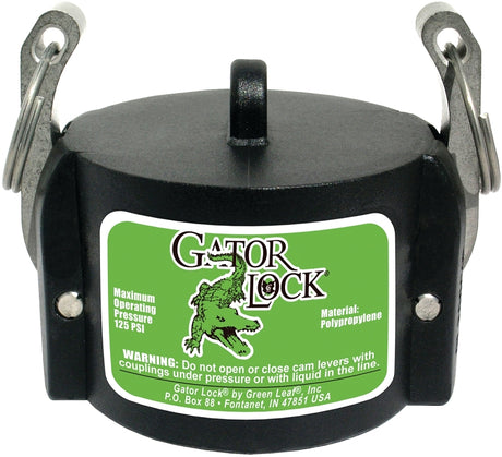Green Leaf 150CAP Cam Lock Cap, 1-1/2 in, Male, Polypropylene