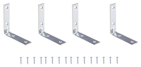 ProSource CB-B025-C4PS Corner Brace, 2-1/2 in L, 2-1/2 in W, 5/8 in H, Steel, Zinc-Plated, 2 mm Thick Material