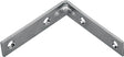 ProSource CB-B03-C4PS Corner Brace, 3 in L, 3 in W, 3/4 in H, Steel, Zinc-Plated, 2.6 mm Thick Material