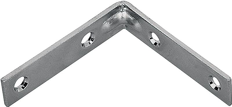 ProSource CB-B03-C4PS Corner Brace, 3 in L, 3 in W, 3/4 in H, Steel, Zinc-Plated, 2.6 mm Thick Material