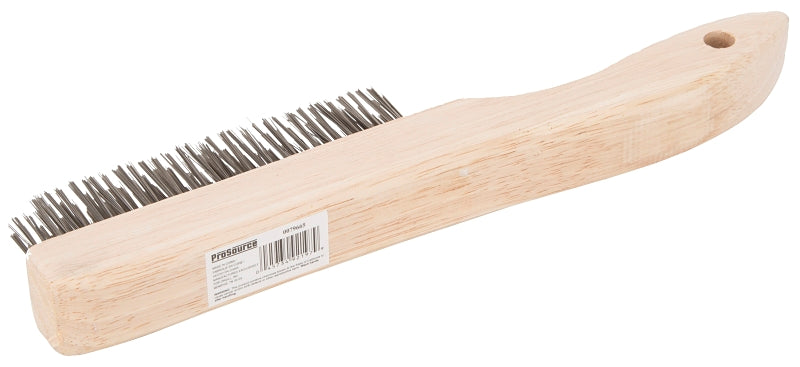 ProSource WB00416S Wire Brush, Metallic Bristle, 3/4 in W Brush, 10-7/8 in OAL
