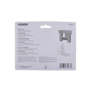 ProSource CB-B04-C4PS Corner Brace, 4 in L, 4 in W, 7/8 in H, Steel, Zinc-Plated, 3.1 mm Thick Material