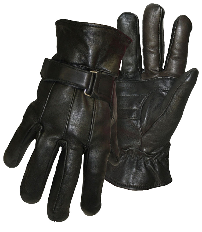Boss 7182M Gloves, M, Wing Thumb, Self-Hemmed Cuff, Grain Sheepskin Leather Palm