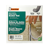 Frost King C23CP Caulk Saver, 5/8 in Dia, 150 ft L, Poly, Gray