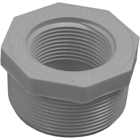 IPEX 435712 Reducing Bushing, 2 x 1-1/4 in, MPT x FPT, White, SCH 40 Schedule, 150 psi Pressure