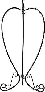 Landscapers Select JY-06 Hanging Planter, 37.3 in OAW, 9.3 in OAD, 22-1/2 in OAH, Steel, Black, Powder-Coated, Pack of 6