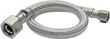 Plumb Pak EZ Series PP23815 Sink Supply Tube, 3/8 in Inlet, Compression Inlet, 1/2 in Outlet, FIP Outlet, 36 in L