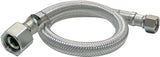Plumb Pak EZ Series PP23815 Sink Supply Tube, 3/8 in Inlet, Compression Inlet, 1/2 in Outlet, FIP Outlet, 36 in L