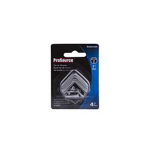 ProSource CB-G01-C4PS Corner Brace, 1 in L, 1 in W, 1/2 in H, Galvanized Steel, Galvanized, 1.8 mm Thick Material