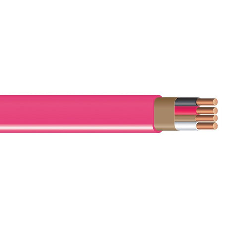 Romex 63948472 Sheathed Cable, 10 AWG Wire, 3-Conductor, 200 ft L, Copper Conductor, PVC Insulation, Nylon Sheath