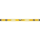STANLEY 42-328 I-Beam Level, 48 in L, 3-Vial, 2-Hang Hole, Non-Magnetic, Black/Yellow, Aluminum