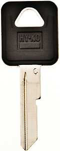 Hy-Ko 12005B50 Key Blank, Brass, B50 Key Number, Nickel, Pack of 5