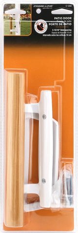 Prime-Line C 1204 Door Pull Set, 2-1/8 in W, 1-13/16 in D, Wood, Painted