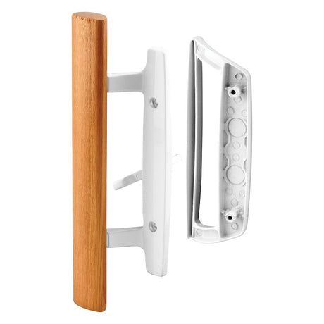Prime-Line C 1204 Door Pull Set, 2-1/8 in W, 1-13/16 in D, Wood, Painted